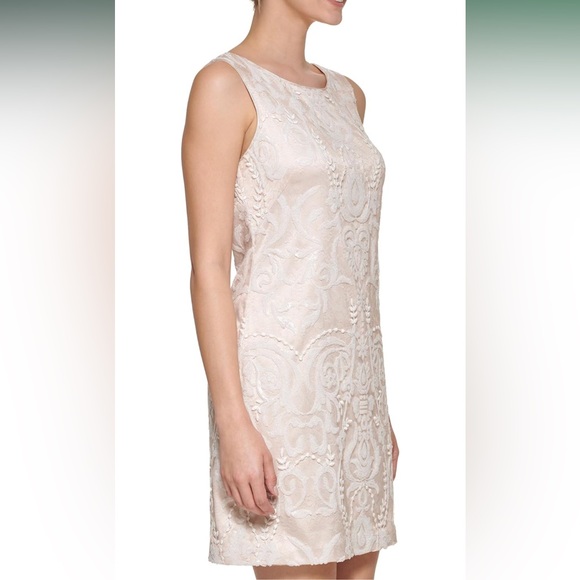 Vince Camuto Sz 10 Sequins Sheath ivory bridal dress - Picture 5 of 7